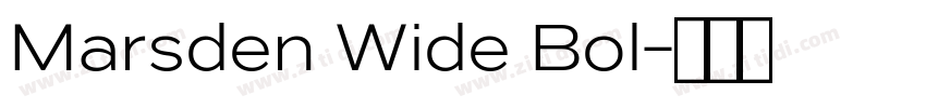 Marsden Wide Bol字体转换